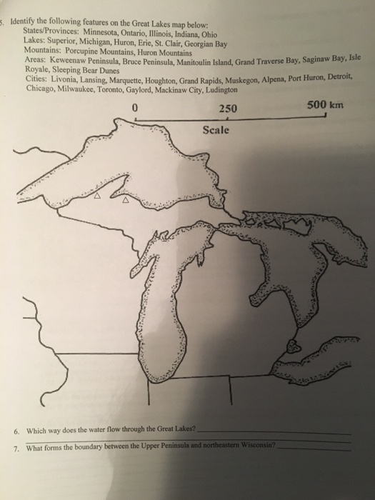 Lake Superior is the Upper Peninsula in map showing rooting