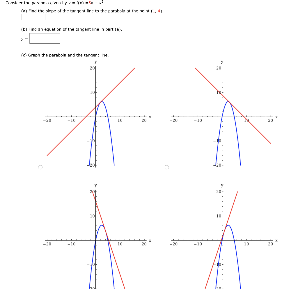 Solved Consider The Curve Y 5x X3 A Find The Slope Of Chegg Com