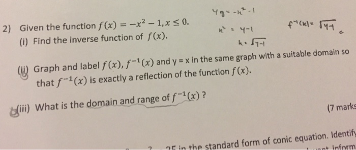 Given The Function F X X 2 1 X Chegg Com