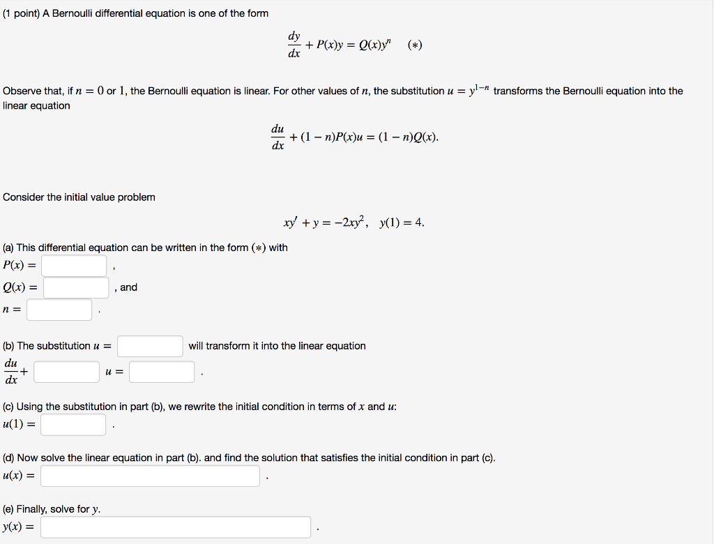 Solved A This Differential Equation Can Be Written In T Chegg Com