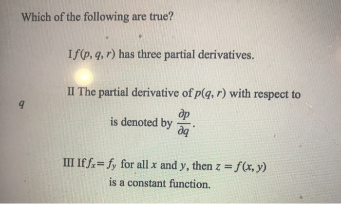 Solved Which Of The Following Are True If P Q R Has T Chegg Com