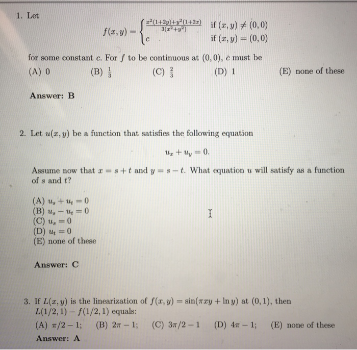 Solved 1 Let Faatay Tv H If X Y 10 0 If X Y 0 Chegg Com