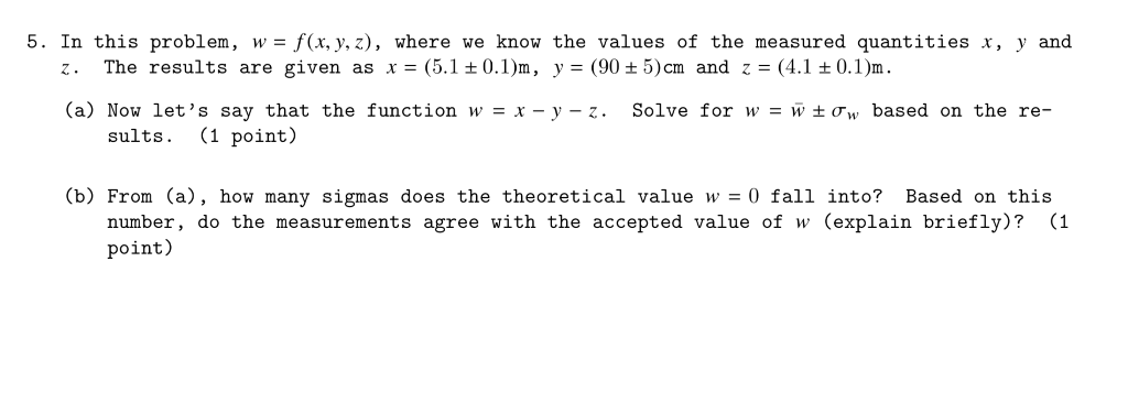 Solved 5 In This Problem W F X Y Z Where We Know The Chegg Com