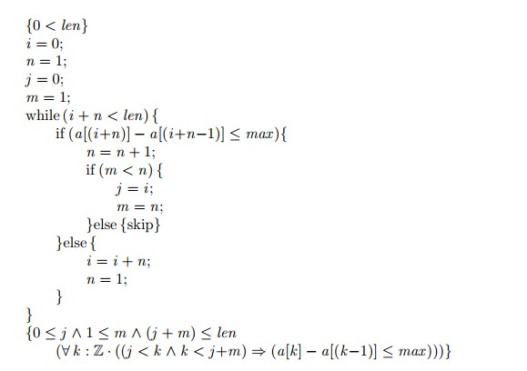 10 < len i=0; n=1; j = 0; while i n < len) { if (a[(i+n)]-a[(i+n-1)] mar){ n=n+1; if(m < n) { Jelse (skip) else i=i+n; n = 1.