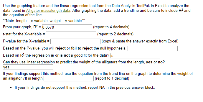 excel linear regression tool