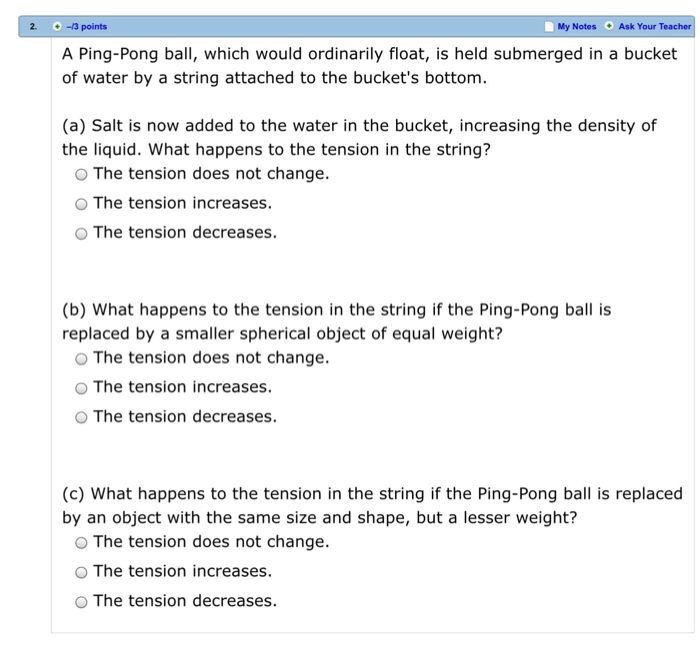 Solved 2 3 Points My Notes Ask Your Teac A Ping Pong Ba