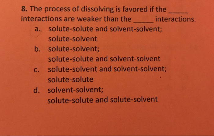 solvent and solute