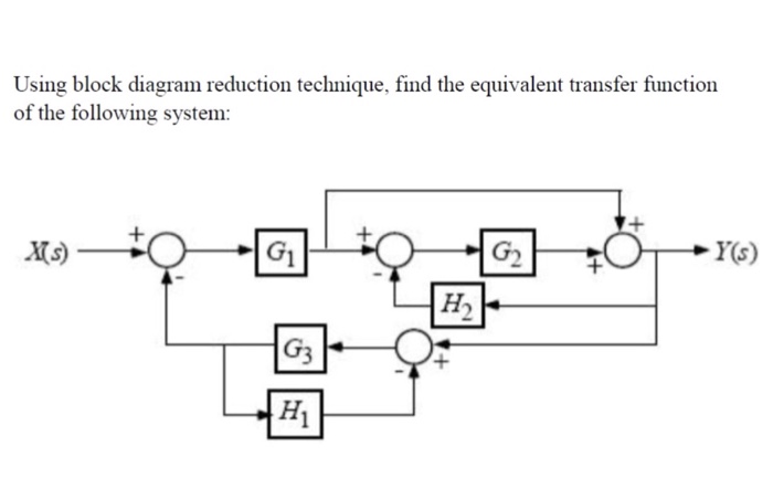 Solved: Using Block Diagram Reduction Technique, Find The ... rules of block diagram reduction 