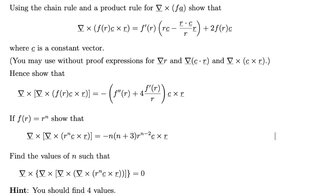 Using The Chain Rule And A Product Rule For Y X F Chegg Com