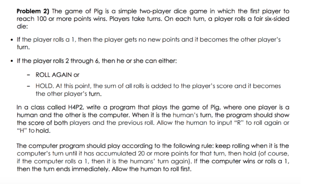 Answered: Write a class called Game that contains…