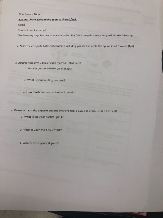 Solved Worksheet #5: Double-Replacement Reactions In these | Chegg.com