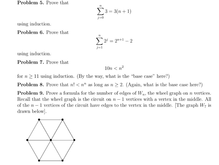 Solved Problem 5 Prove That S3 3 N 1 J 0 Using Induct Chegg Com