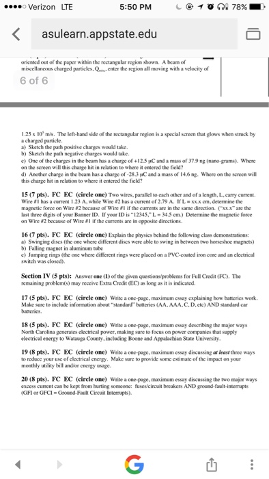 Solved Q 78 O Verizon Lte 5 50 Pm K Asulearn Appstate E
