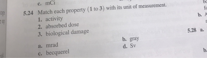 Solved C Mci Op Up Bo Fo B A 5 24 Match Each Property 1 Chegg Com