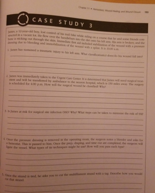 Solved Chapter11 Hemostasis Wound Healing And Wound Clos