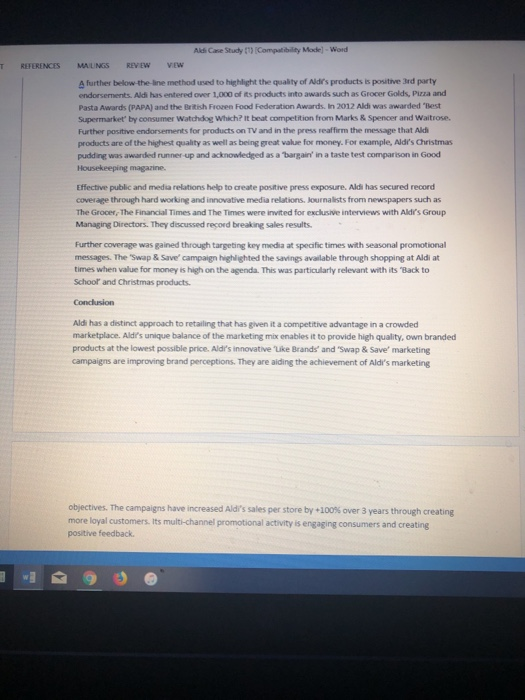 Aldi case study paper image