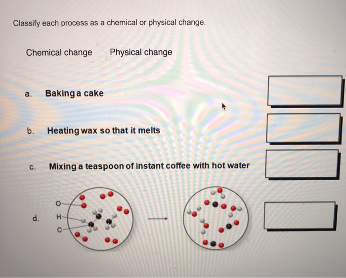 baking a cake chemical change