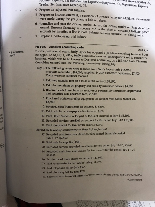 Solved: Supplies Expense Depreciation Used: Wages Payable ...