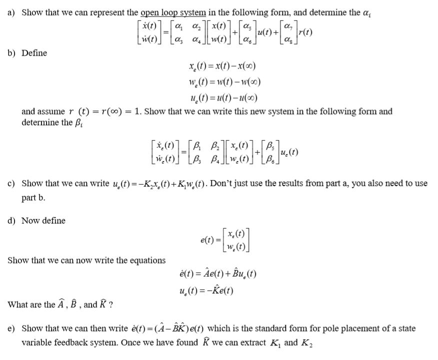 Solved 4 In This Problem We Show How To Make A State Var Chegg Com