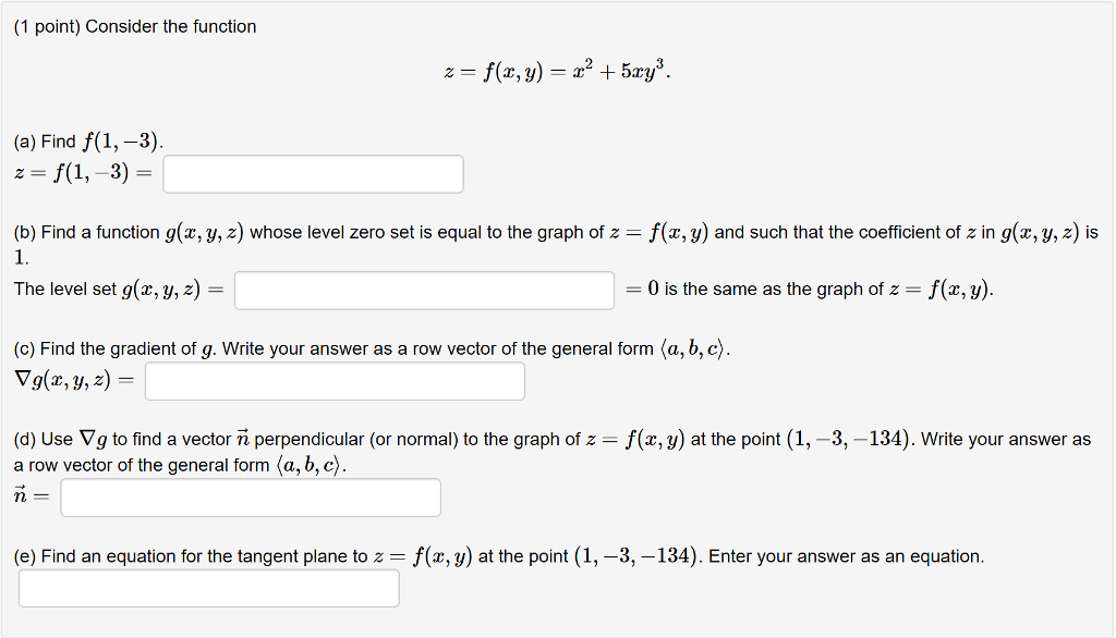 Solved 1 Point Consider The Function A Find F 1 3 Chegg Com