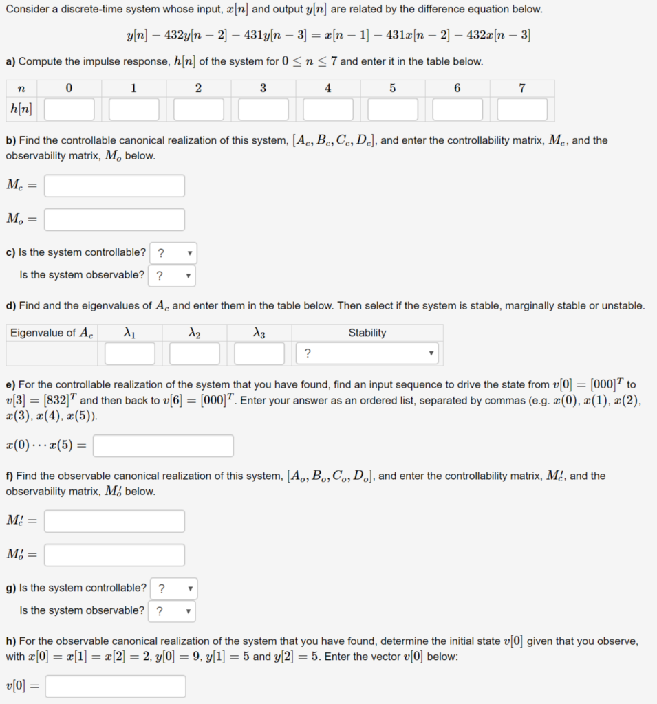 Consider A Discrete Time System Whose Input X N Chegg Com