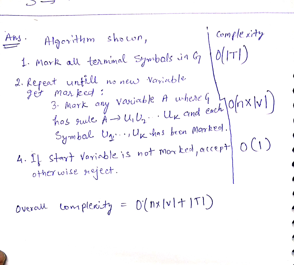 Solved B Let Ecfg G G Cfg L G 0 Consider Turing Machine T Deciding Ecfg Described Follows T Inpu Q