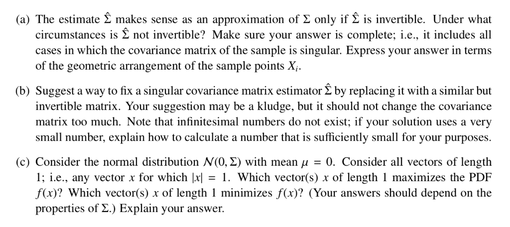 6 Covariance Matrices And Decompositions As Descri Chegg Com