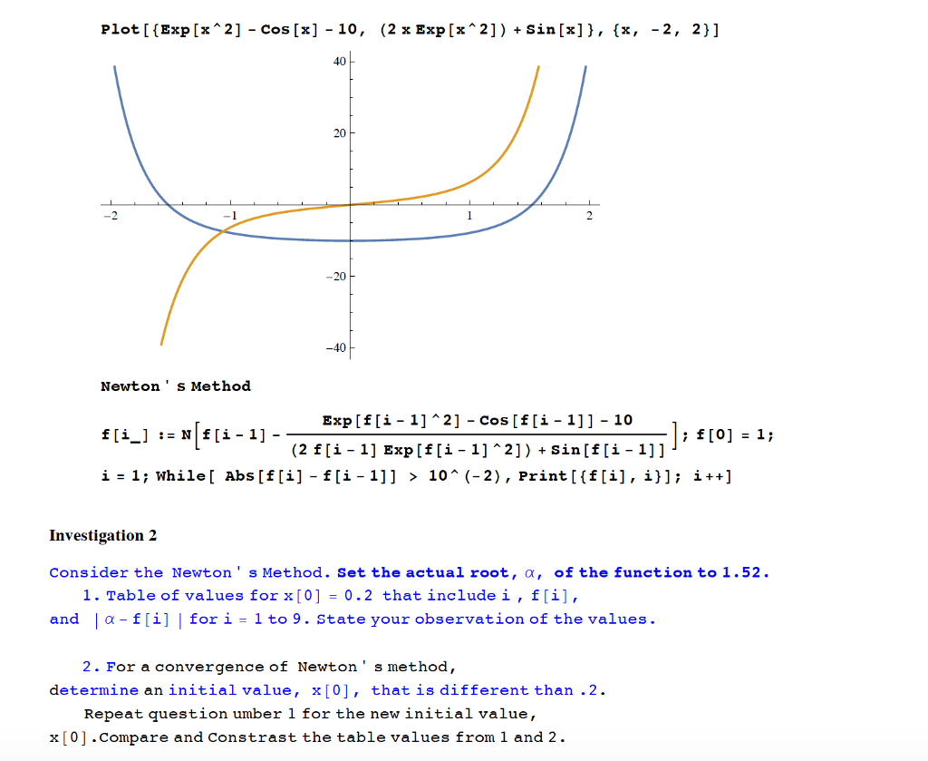 Plot Exp X 2 Cos X 10 2 X Exp X 2 Chegg Com