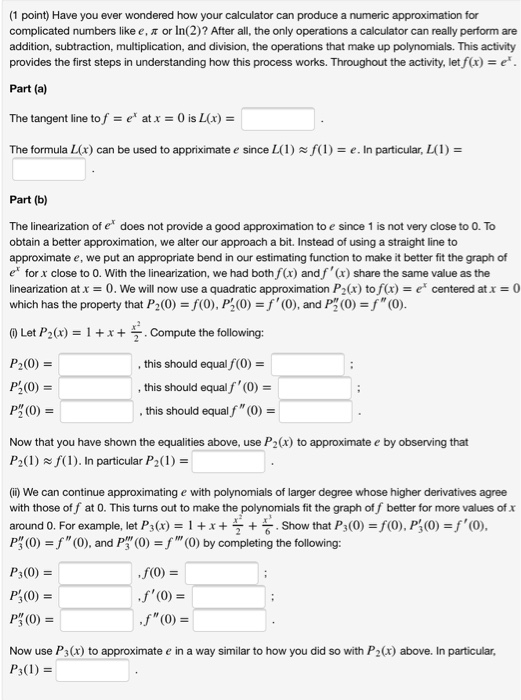 Solved 1 Point Have You Ever Wondered How Your Calculat Chegg Com