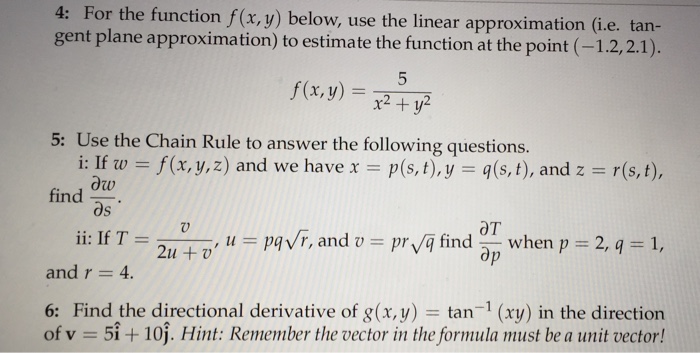 Solved For The Function F X Y Below Use The Linear App Chegg Com