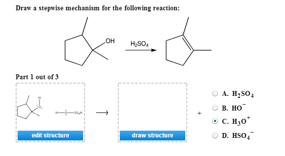 Solved Draw A Stepwise Mechanism For The Following Reacti