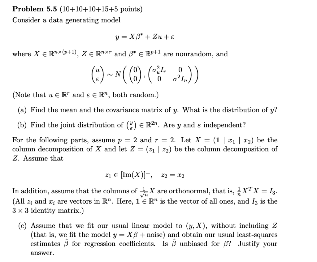 Problem 5 5 10 10 10 15 5 Points Consider A Data Chegg Com