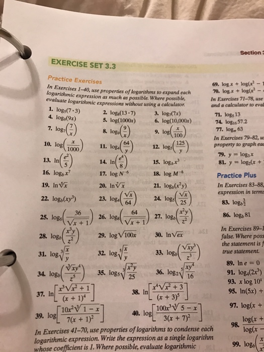 3.3 Part 4: Condensing Logarithmic Expressions