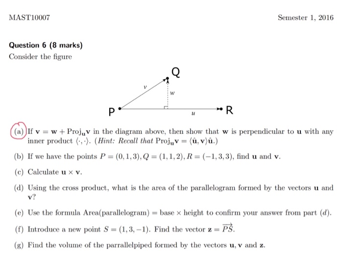 Solved Mast Semester 1 16 Question 6 8 Marks Co Chegg Com