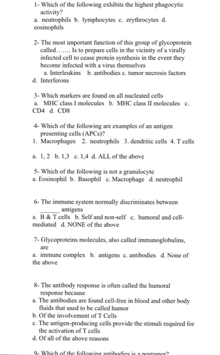Solved 1- Which Of The Following Exhibits The Highest | Chegg.com Solved 1- Which Of The Following Exhibits The Highest | Chegg.com
