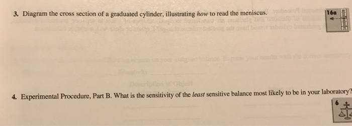 3 Diagram The Cross Section Of A Graduated Cylinder Chegg 