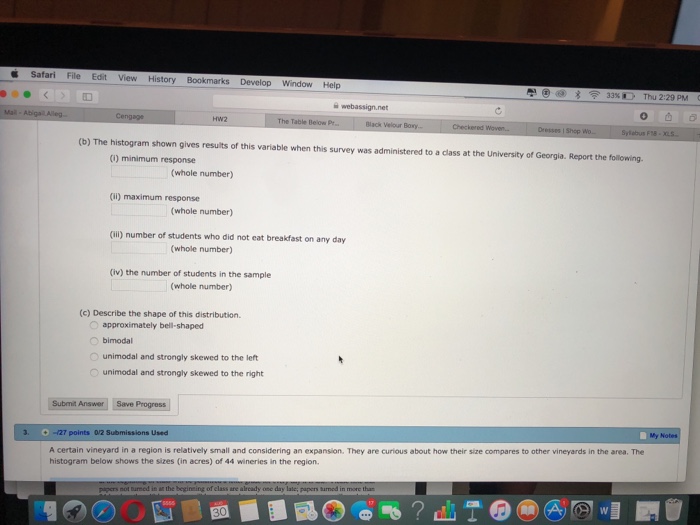 Solved Saf Ari File Edit View History Bookmarks Develop W - question on a class survey media 2fb0e 2fb0e195b9 7db7 4d0f 9308 92