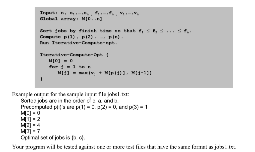 Solved 1 25 Optional Two Required Weighted Interval Scheduling Programming Write Program Implemen Q