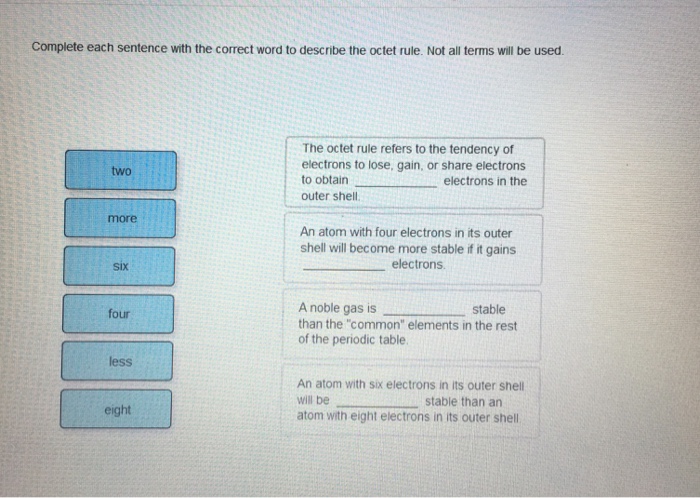 Solved Complete Each Sentence With The Correct Word To De