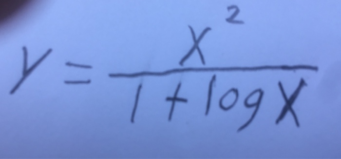 Solved Find Dy Dx Y X 2 1 Log X Chegg Com