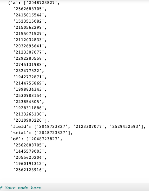 (а: [2048723827, 2562688705, 2415016544, 1523515082, 2150562299 2155071529, 2112032833, 2032695641, 2123307077 22922