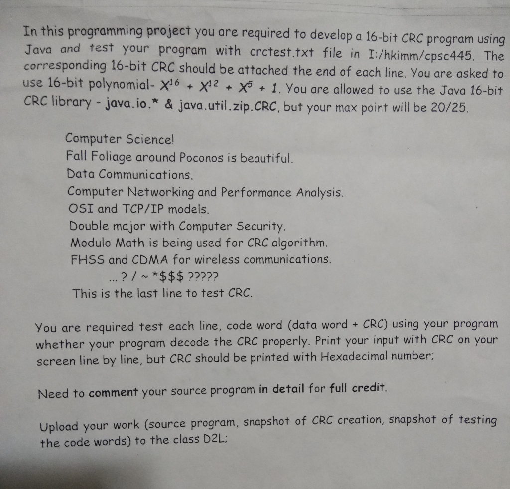 Solved In This Programming Project You Are Required To De Chegg Com