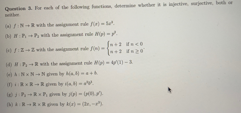 Please Prove Injectivity By Proving That F X1 F X2 Chegg Com