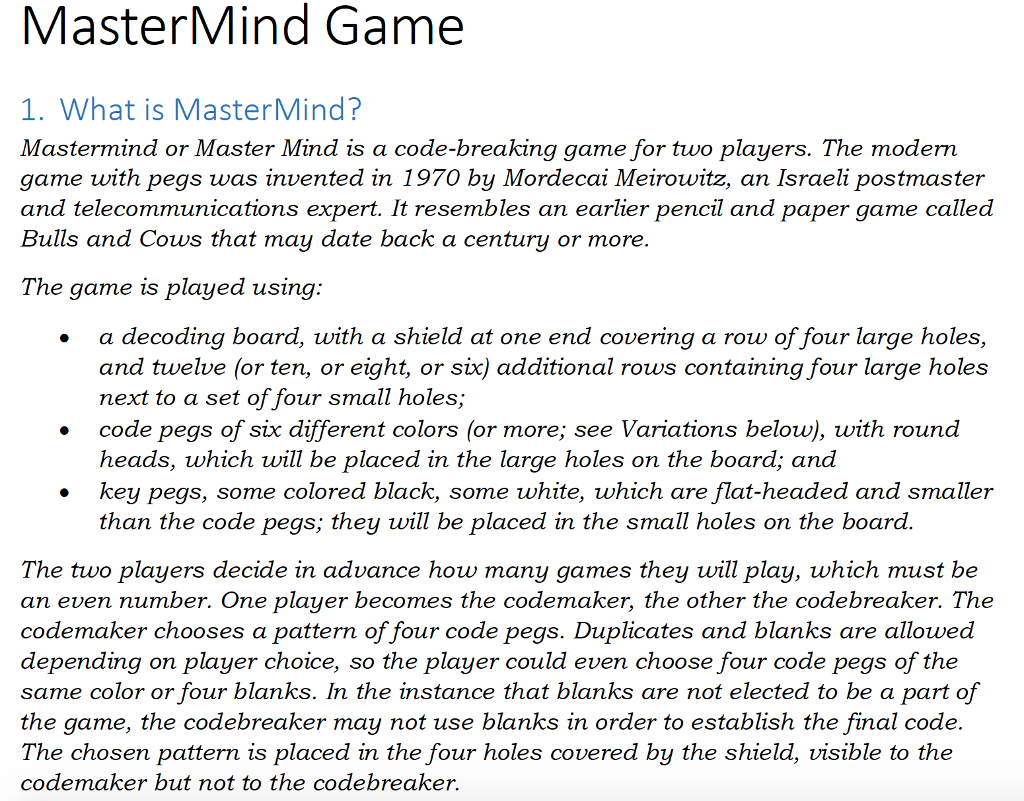 solved-mastermind-game-1-what-is-mastermind-mastermind-or-chegg-com