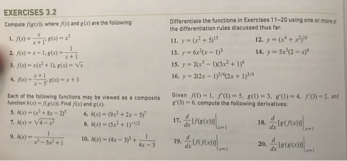 Solved Exercises 3 2 Compute Ig O Where J And G Are The Chegg Com