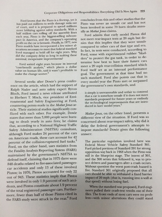 The ford pinto case summary image