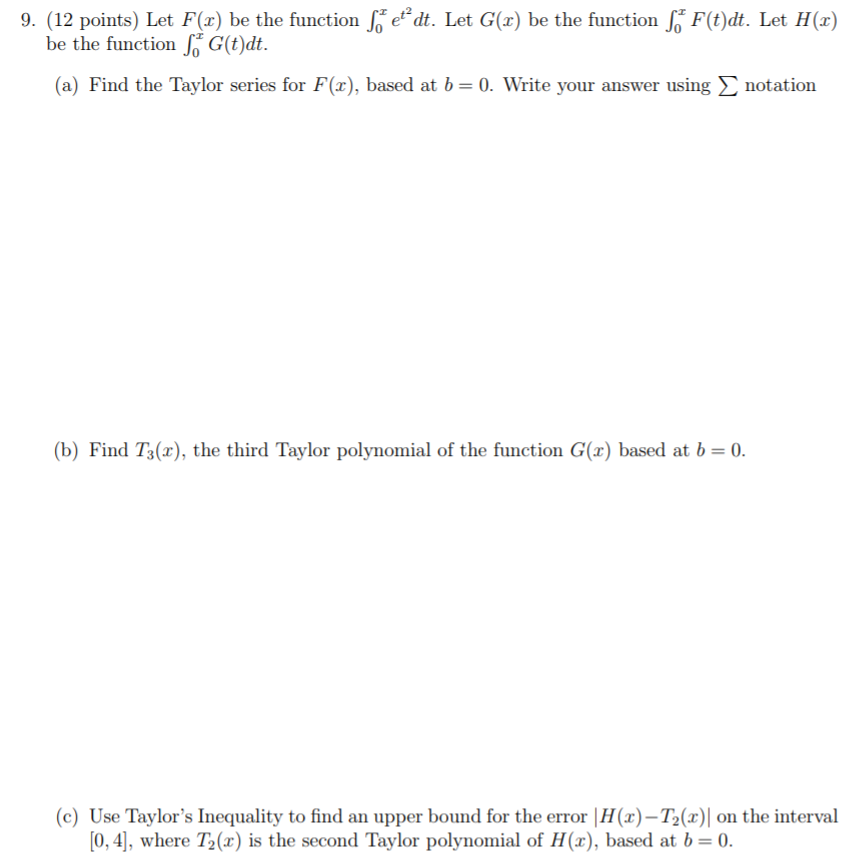 Solved Please Answer Using Sigma Notation I Don T Quite Chegg Com