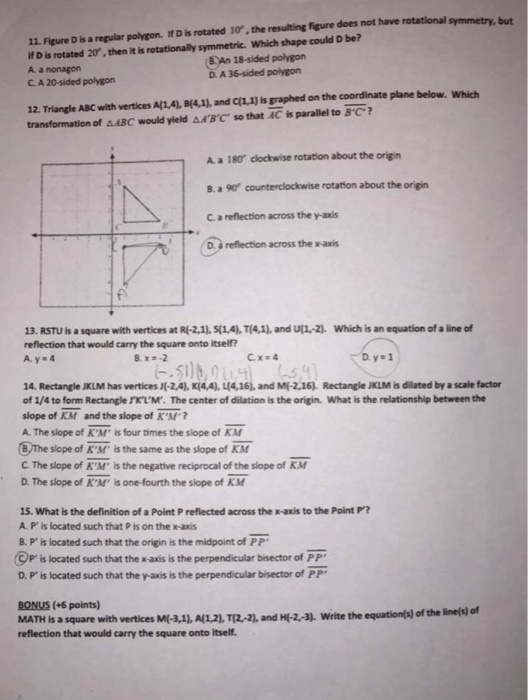 If D Is Rotated 20 Then It Is Rotationally Chegg 