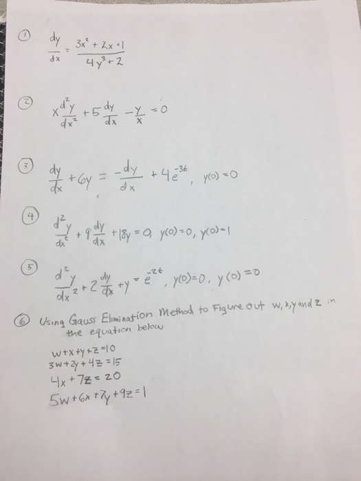 Solved Dy Dx 3x 2 2x 1 4y 3 2 Xd 2y Dx 2 5 Dy Dx Chegg Com