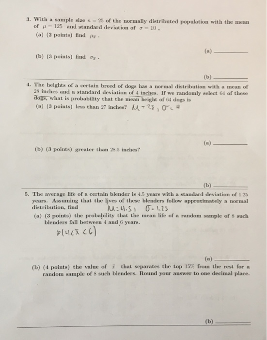 3 With A Sample Size N 25 Of The Normally Chegg Com